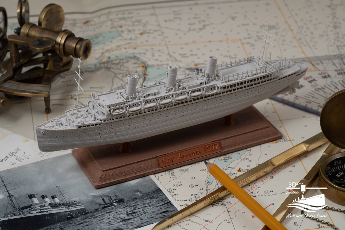 SS Cap Arcona – 3D model render