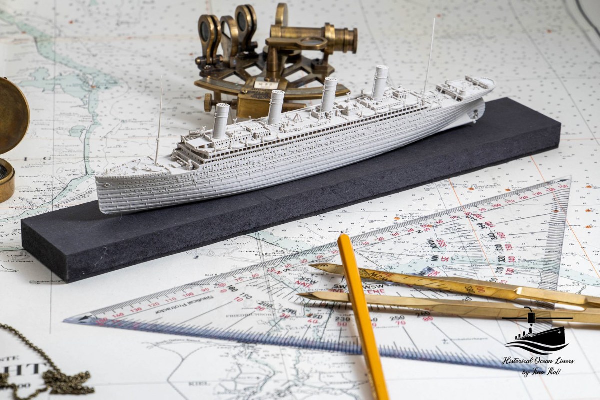 RMS Olympic – 3D model render