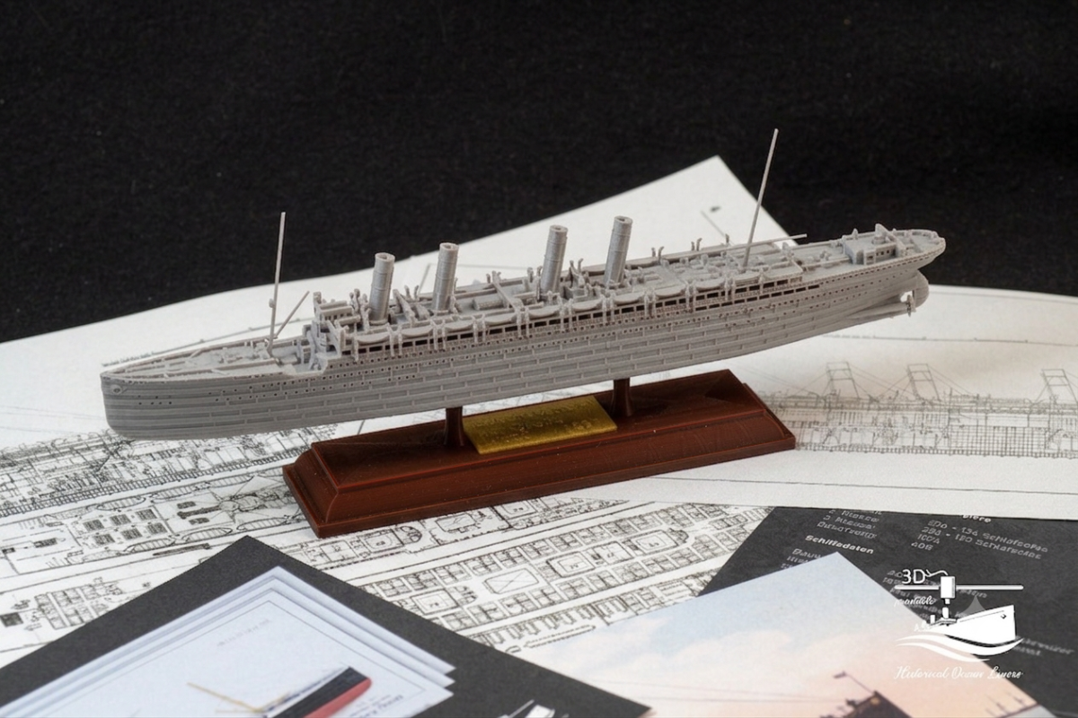 SS Kaiser Wilhelm der Grosse – 3D model render