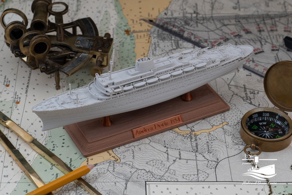 SS Andrea Doria – 3D model render