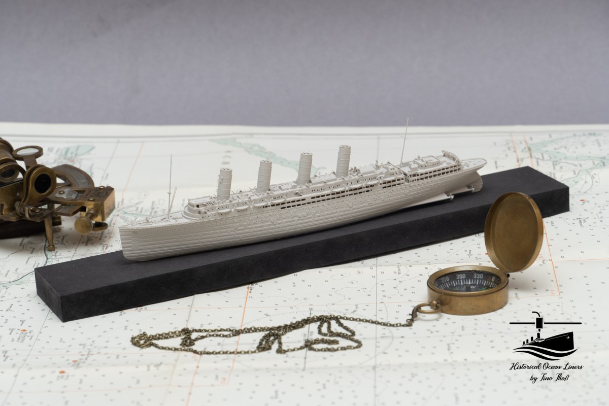 RMS Lusitania – 3D model render