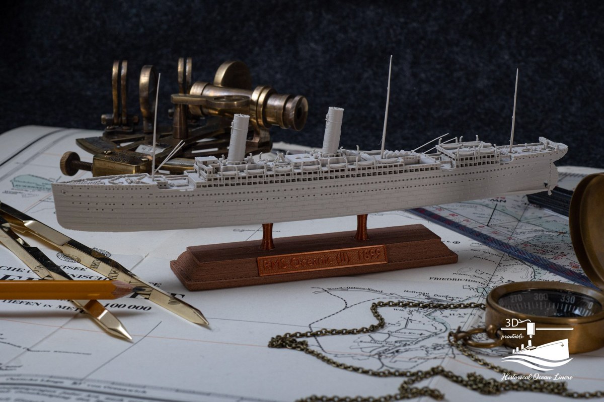 RMS Oceanic II – 3D model render
